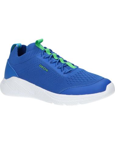 Sportschuhe für Damen und Mädchen und Junge GEOX J25GBA 0006K J SPRINTYE C4165 ROYAL-GREEN