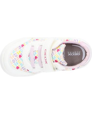 Sportif pour Fille GEOX B021MA 0AW54 B GISLI C0406 WHITE-PINK
