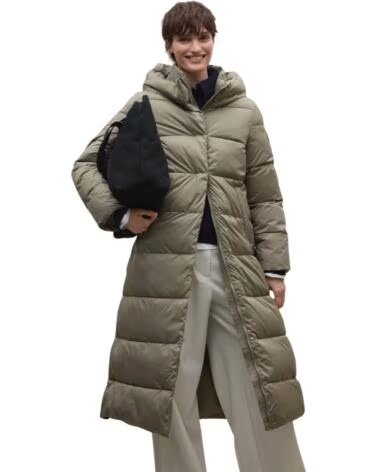 ECOALF CHAQUETA LARGA ACOLCHADA DE HOMBRE EN COLOR BEIGE