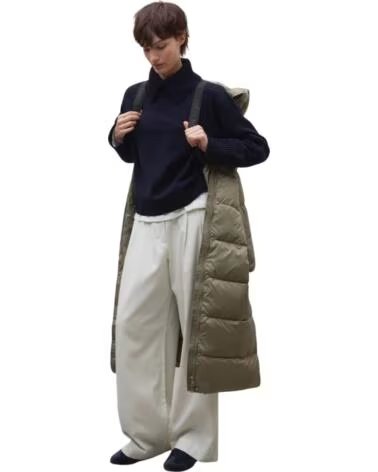 ECOALF VESTE LONGUE MATELASSÉE POUR HOMME EN BEIGE