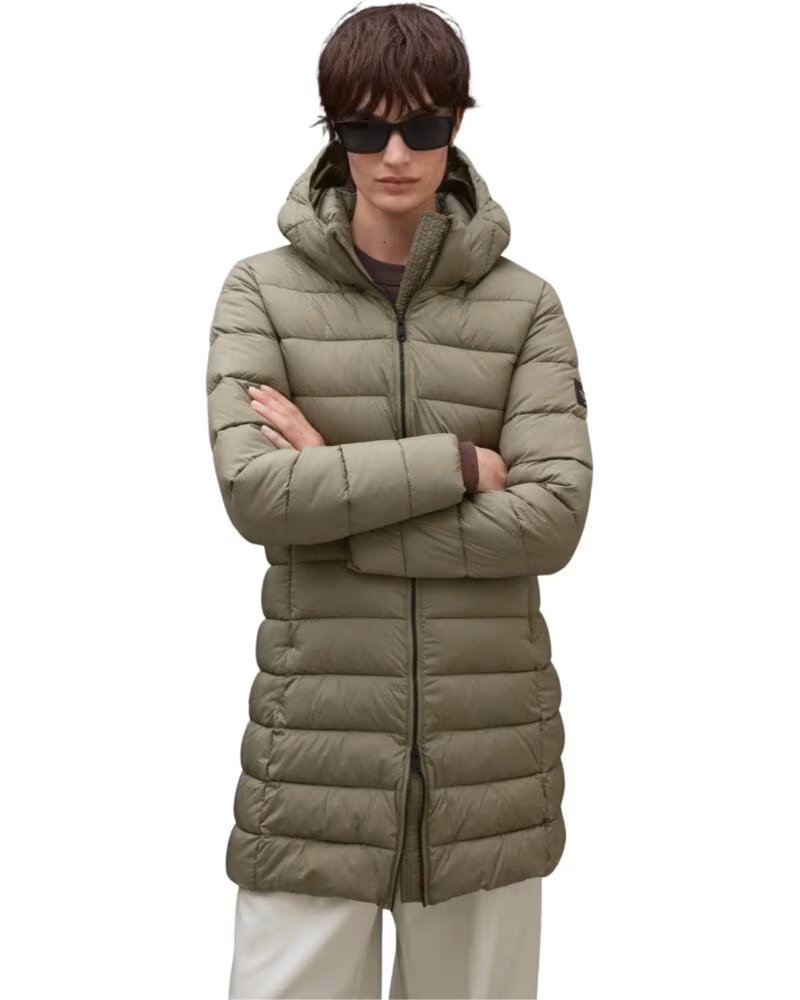 ECOALF HERREN WINTER STEPPJACKE MIT KAPUZE BEIGE