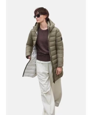 ECOALF HERREN WINTER STEPPJACKE MIT KAPUZE BEIGE