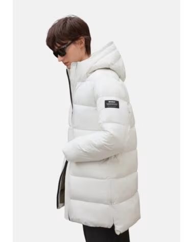 ECOALF CHAQUETA ACOLCHADA CON CAPUCHA BLANCO
