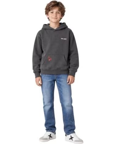 PEPE JEANS KINDER KAPUZENPULLOVER GRAU GRIS