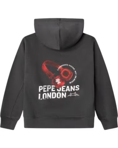 PEPE JEANS KINDER KAPUZENPULLOVER GRAU GRIS