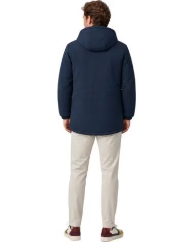 CAPPOTTO UOMO SILBON CON CAPPUCCIO BLU AZUL