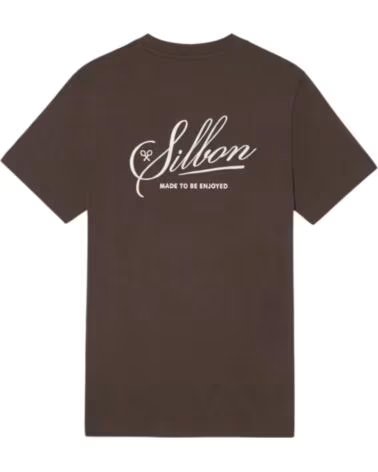 SILBON T-SHIRT MANCHES COURTES HOMME MARRON