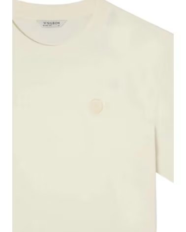 SILBON T-SHIRT MANGA CURTA HOMEM CREME CREMA