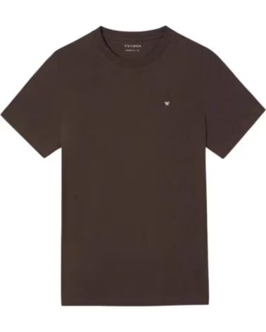 SILBON T-SHIRT MANCHES COURTES HOMME MARRON