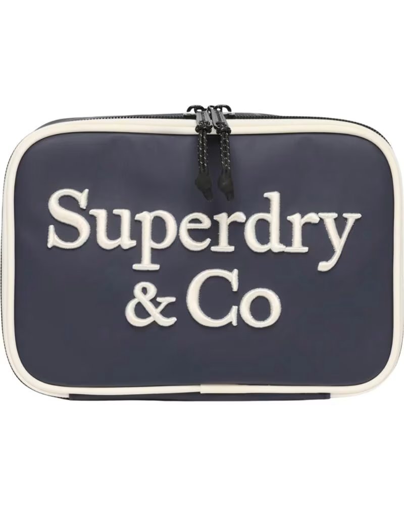 SUPERDRY KULTURBEUTEL BLAU AZUL