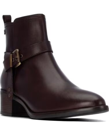 CARMELA 164163 LEDERSTIEFELETTEN MIT SCHNALLE FÜR DAMEN MARRON
