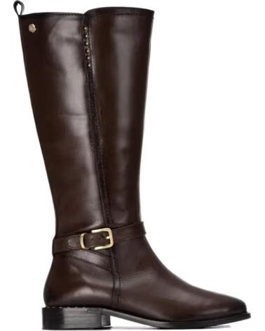 CARMELA BOTAS ALTAS DE COURO CASTANHO 164124 MARRON