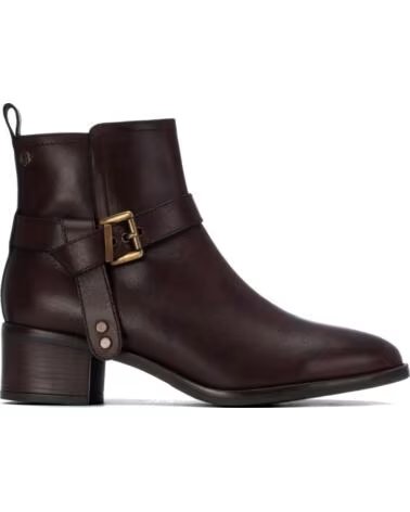 CARMELA 164163 LEDERSTIEFELETTEN MIT SCHNALLE FÜR DAMEN MARRON