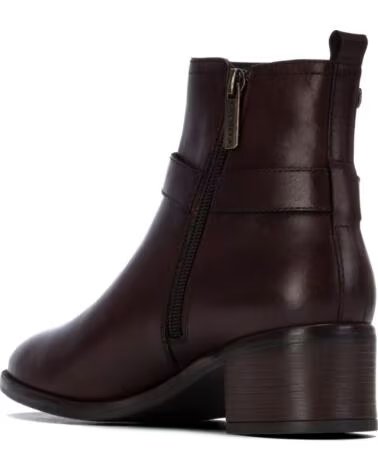 CARMELA 164163 LEDERSTIEFELETTEN MIT SCHNALLE FÜR DAMEN MARRON