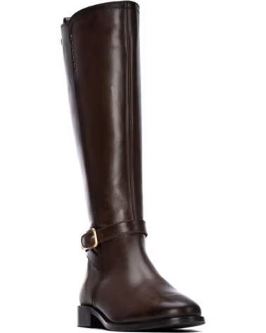 CARMELA BOTAS ALTAS DE COURO CASTANHO 164124 MARRON
