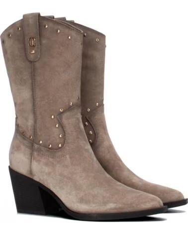 CARMELA 164255 STIVALI STILE CAMPEROS IN PELLE TAUPE
