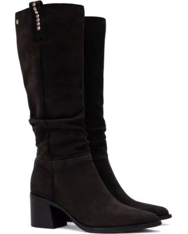 CARMELA 164258 STIVALI ALTI DA DONNA IN PELLE MARRONE MARRON