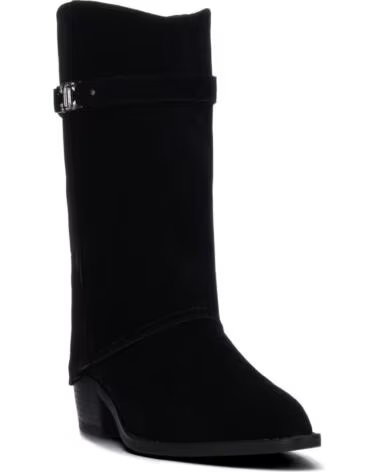 CARMELA 164328 BOTTES HAUTES EN DAIM NEGRO