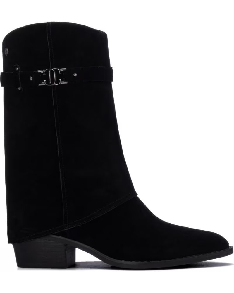 CARMELA 164328 BOTTES HAUTES EN DAIM NEGRO