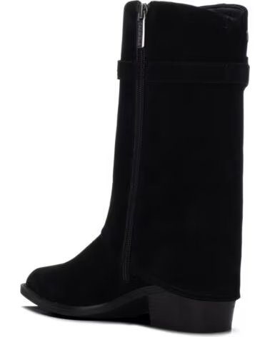 CARMELA 164328 BOTTES HAUTES EN DAIM NEGRO
