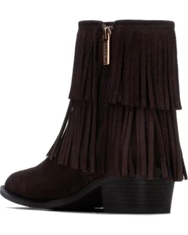 CARMELA STIVALETTI CON FRANGE E TACCO 164395 MARRONE MARRON