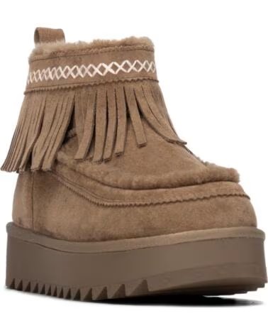 REFRESH BotIn de mujer 176018 Taupe MARRóN