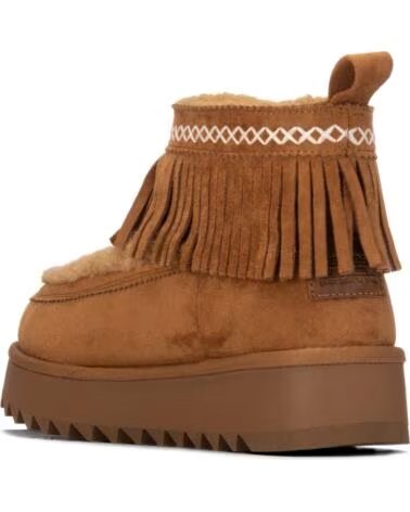REFRESH BotIn de mujer 176018 Camel MARRóN