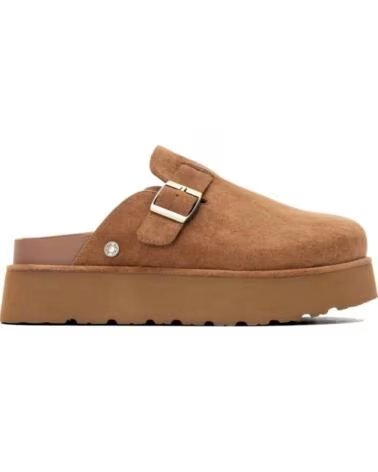 ZOCCOLI REFRESH 176021 IN CAMOSCIO SINTETICO CON ZEPPA E FIBBIA COLORE CAMMELLO CAMEL