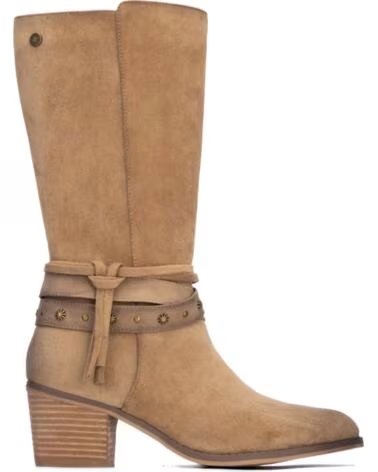 REFRESH Bota de mujer 176158 Beige MARRóN