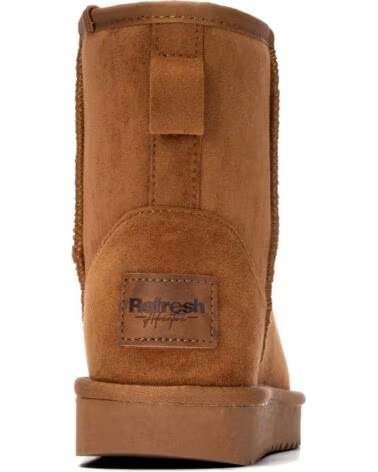 REFRESH BotIn de mujer 176260 Camel MARRóN