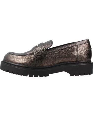 DAMEN MOKASSINS GEOX D16QDB 000CR SILBER C1357