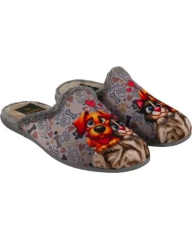 SEVILLAS PANTUFLA PERRITOS SV37-3 GRIS