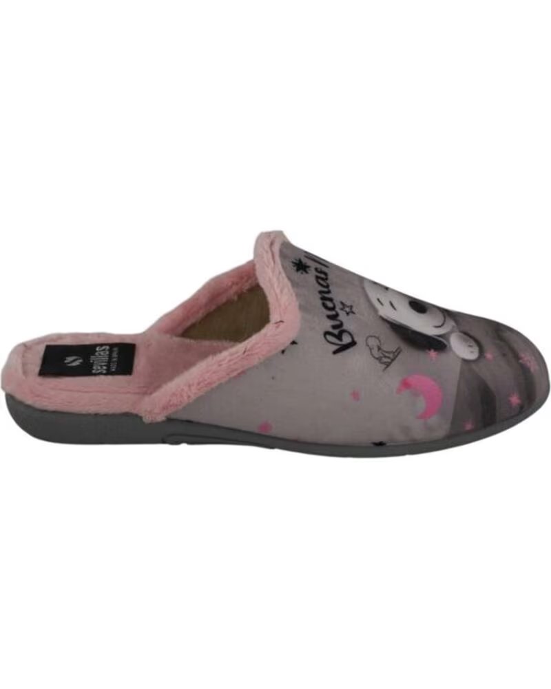 SEVILLAS SNOOPY HAUSSCHUH FÜR DAMEN SV37-2 - GRAU GRIS