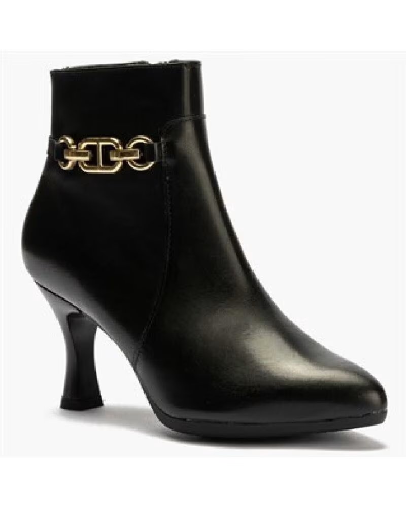 PITILLOS BOTTINE EN NAPPA AVEC DÉTAIL D´ORNEMENT LATÉRAL MODÈLE 30536 EN NOIR NEGRO