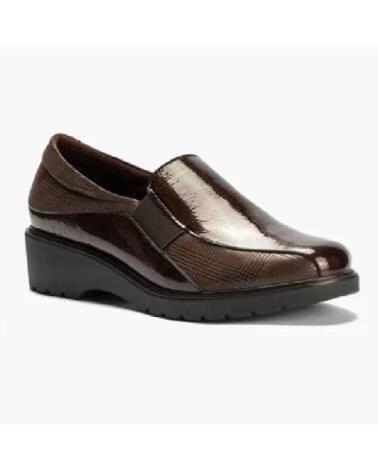 MOCASSINO PITILLOS COMBINATO PELLE VERNICIATA E LYCRA 11523 MARRóN