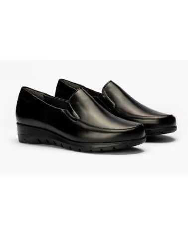 PITILLOS MOCASSINO DA DONNA CON ZEPPA BASSA P107 NERO NEGRO