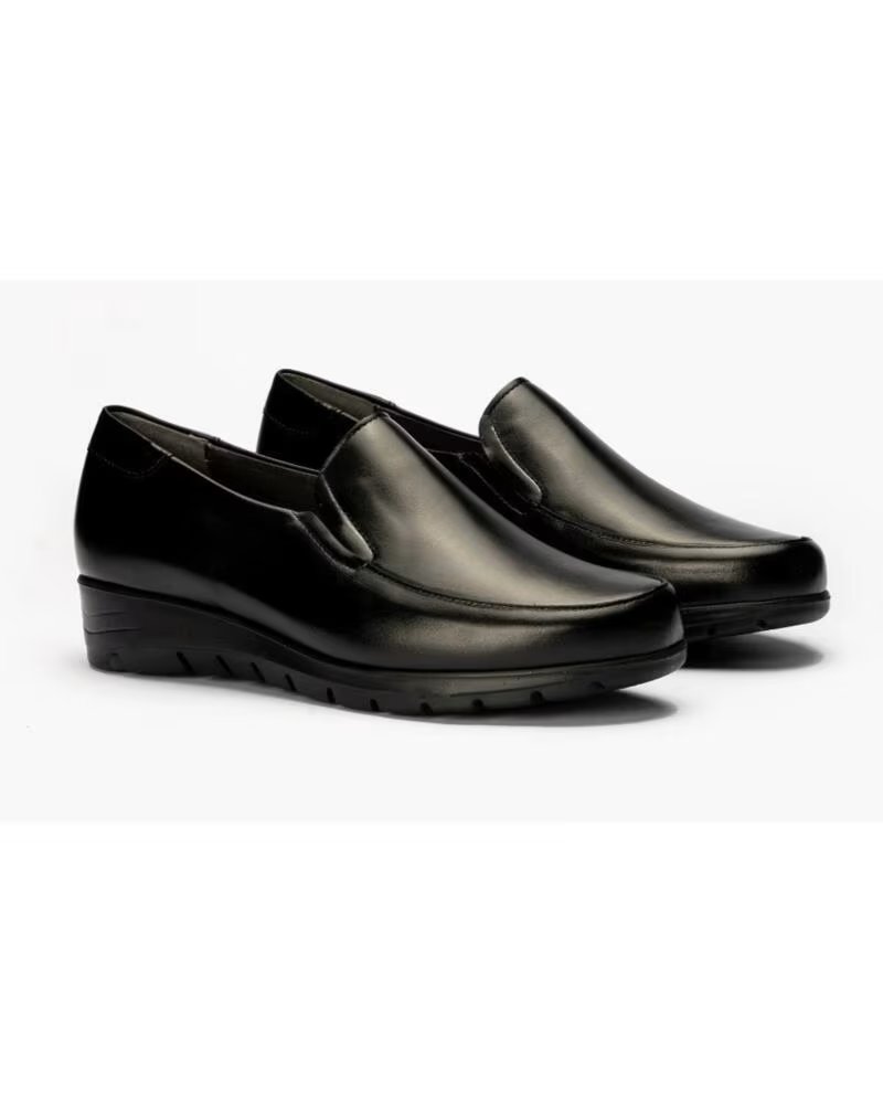 PITILLOS MOCASSINO DA DONNA CON ZEPPA BASSA P107 NERO NEGRO