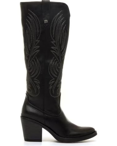 STIVALI ALTI MTNG 56358 STILE WESTERN IN COLORE NERO NEGRO
