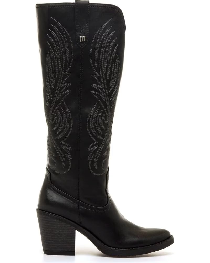 MTNG 56358 HIGH BOOTS IM WESTERN-STIL IN SCHWARZ NEGRO
