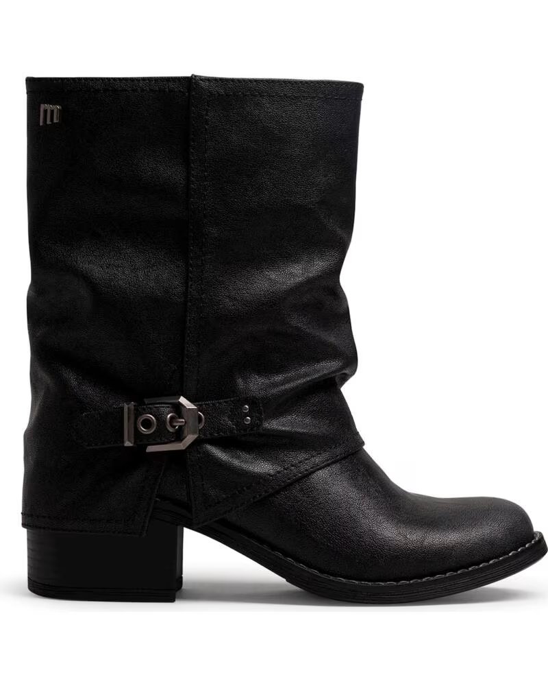STIVALI STILE BIKER MTNG 55970 IN NERO NEGRO