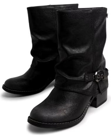 STIVALI STILE BIKER MTNG 55970 IN NERO NEGRO