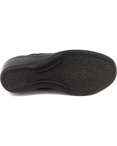 Zapatos de cuña de Mujer ARCOPEDICO L73 PIEL-LICRA NEGRA NEGRO
