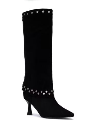 XTI STIVALE ALTO DA DONNA 146396 CON BORCHIE NEGRO