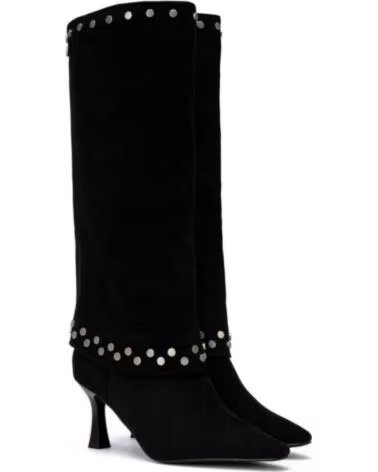 XTI STIVALE ALTO DA DONNA 146396 CON BORCHIE NEGRO