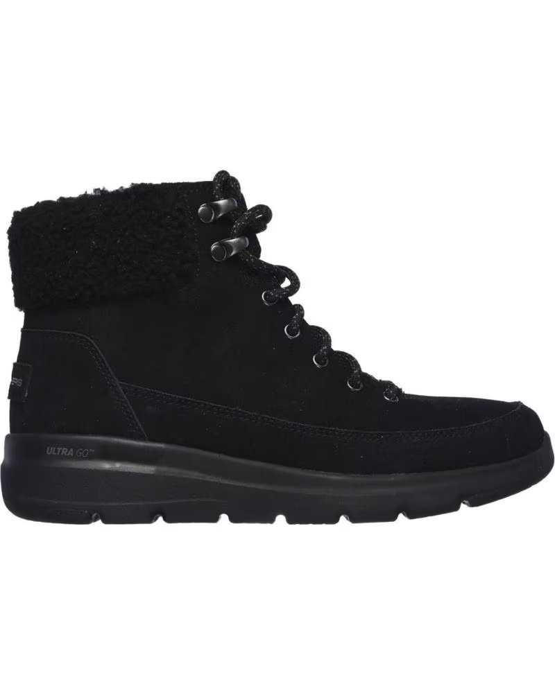 Stivali per Donna SKECHERS BOTAS GLACIAL ULTRA WOODLANDS PARA MUJER EN COLOR NEGRO NEGRO