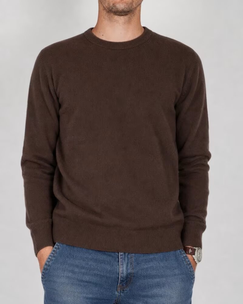 GIANNI LUPO PULLOVER COFFEE BRAUN MARRóN