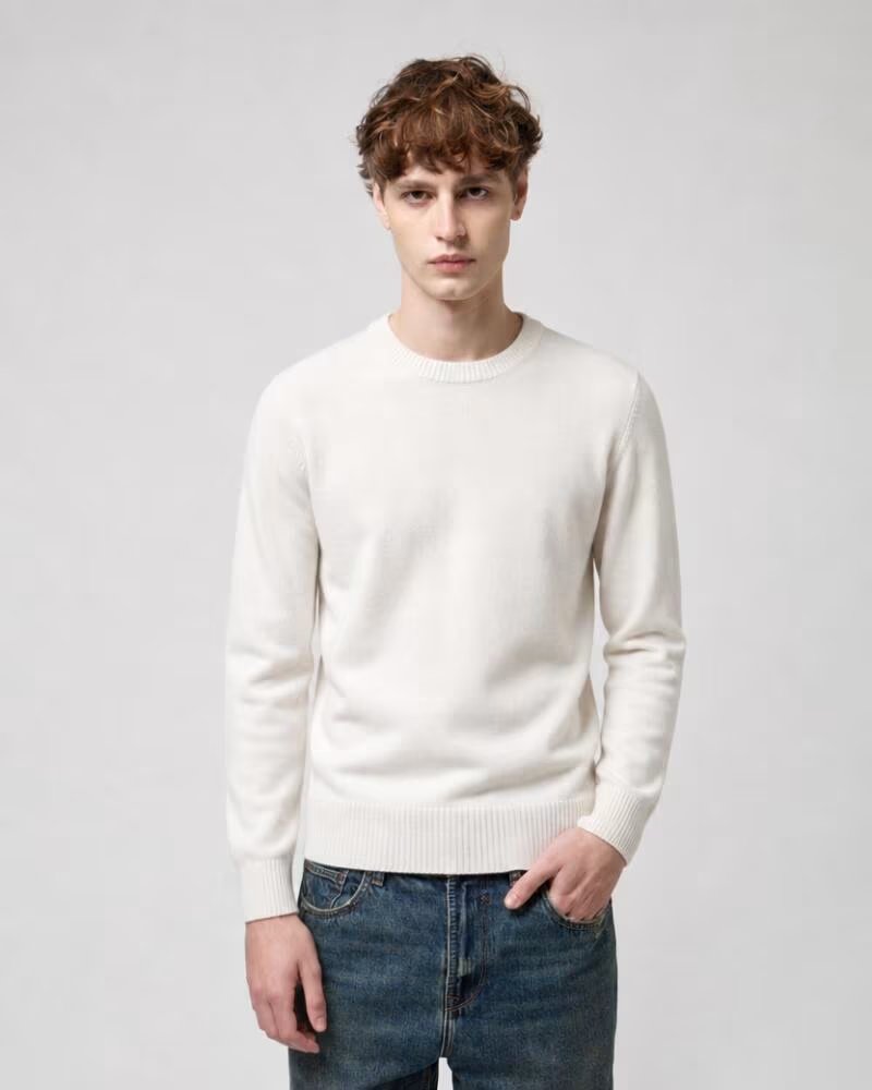 GIANNI LUPO WEISSER PULLOVER BLANCO