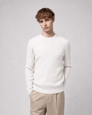 GIANNI LUPO KETTEN PULLOVER BEIGE