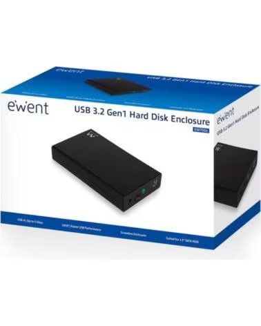 EWENT Carcasa para discos duros - usb 3 0 - sata 3 5