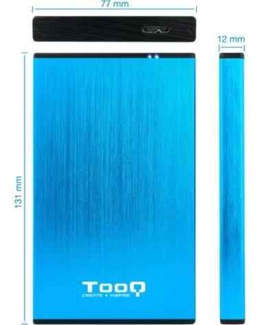 TOOQ TQE-2527BL Caja HDD 2 5 USB 3 1 Gen1-USB 3 0